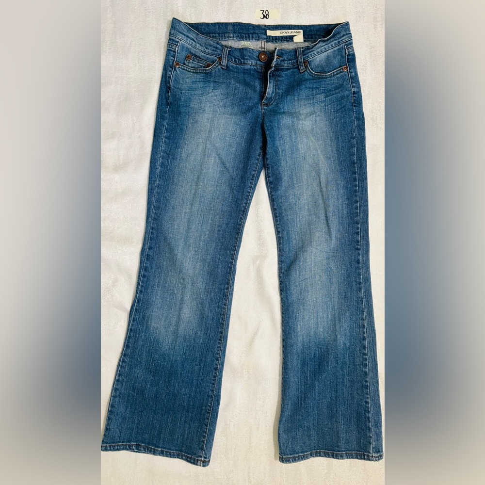 DKNY Flare Wide Leg Women’s Blue Jeans Size 11